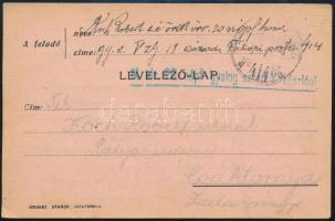 1917 Tábori posta levelezőlap M. kir. 20. népf. gyalog ezred V. zászlóalj + (...) 414