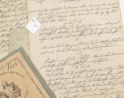 cca 1800-1910 10 db soproni vonatkozású okmányok gyűjteménye