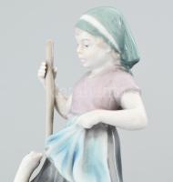 Metzler & Ortoff lány libákkal. Jelzett, hibátlan, m: 15 cm