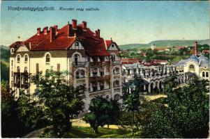 1913 Vízakna, Salzburg, Ocna Sibiului; Kincstári nagy szálloda. Takáts Jenő kiadása / spa, hotel (vágott / cut)