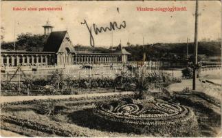 1913 Vízakna, Salzburg, Ocna Sibiului; Rákóczi sóstó park részlettel. Budovszky L. kiadása / lake, park (EK)
