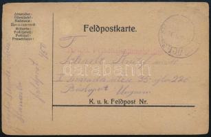 ~1916 Tábori posta levelezőlap K.u.k. Personalsammelstation + (...) 450
