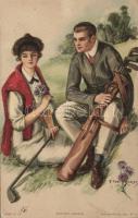 Couple golf s: T. Earl Christy (Rb)
