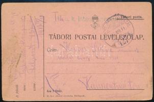 1917 Tábori posta levelezőlap K.u.k. Infanterieregiment Nr. 68. / Techn. (...) + TP 427