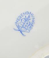 Herendi Viktória mintás cigarettatartó, jelzett, hibátlan, 8,5x6 cm