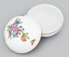 Herendi Viktória mintás bonbonier. Jelzett, hibátlan, d: 11,5 cm