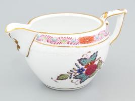 Herendi Apponyi multicolor mintás tejkiöntő. Jelzett, hibátlan, 13,5x7 cm