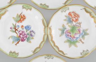 Herendi VBO mintás 6 darabos tálka szett. Jelzett, hibátlan, d: 9,5 cm