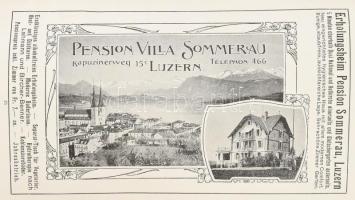 Gletscher-Garten. Luzern. Luzern, 1909, C. J. Bucher. Német nyelven. Fekete-fehér fotókkal illusztrá...
