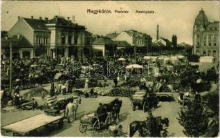 1915 Nagykőrös, Piactér, árusok. Geszner Jenő kiadása, Fenyves István felvétele