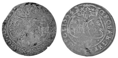 Lengyelország 1663AT 6gr Ag "II. János Kázmér" (2db) T:F
Poland 1663AT 6 Groszy Ag "...