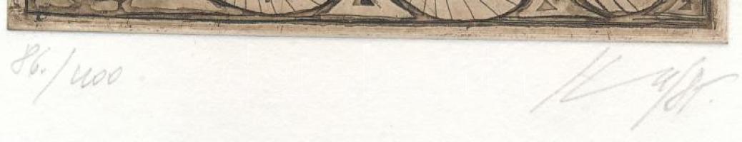 Kass János/Jékely Zoltán: Az utolsó szó keresése. Kass Jánor rézkarcaival illusztrált. Bp., 1985, He...