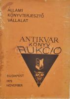 Állami Könyvterjesztő Vállalat Antikvár könyv aukció. Bp., 1977, papírkötés, kopott.