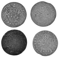 Lengyelország ~1660-1670. 6gr Ag "II. János Kázmér" (4db, 2xklf: TT és TL-B) T:F
Poland ~...