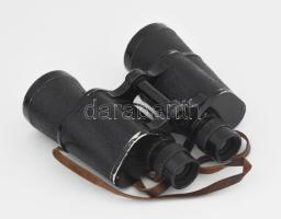 Régi orosz távcső, bőr tokjában