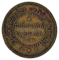 DN "Diósgyőri Fogyasztási Szövetkezet - Diósgyőr Vasgyár / 1 Vendéglő" Cu bárca T:XF