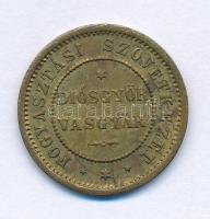 DN "Diósgyőri Fogyasztási Szövetkezet - Diósgyőr Vasgyár / 10 Vendéglő" Cu bárca T:XF pati...