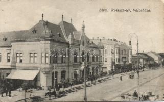 Léva with the shop of M. Vamos and Sándor Kovács (EB)