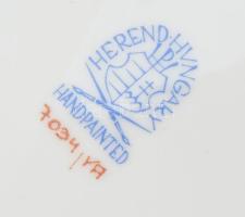 Herendi Viktória mintás váza. Jelzett, kézzel festett, hibátlan, m: 15,5 cm
