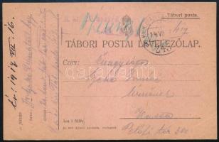 1917 Tábori posta levelezőlap &quot;M. kir. 20. honvéd (...) + &quot;EP 243&quot;