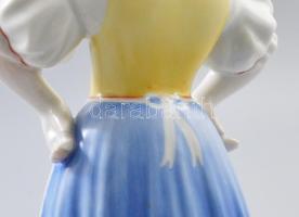 Herendi háziasszony. Restaurált lábbal. Jelzett, m: 23,5 cm