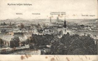 Nyitra with steam mill and Verő´s iron factory (fl EK)