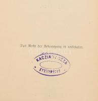 Adolf Beer: Zehn Jahre österreichischer Politik. 1801-1810. Leipzig, 1877, F. A. Brockhaus. Benne Ka...