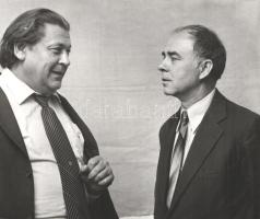 Szurcsik János (Hercegszántó, 1931; festőművész) közös fényképe Simon Gy. Ferenc (1930-2008) kulturá...