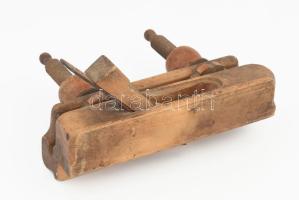 Antik ács élgyalu, h: 26 cm