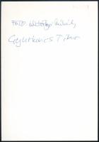 Kútvölgyi Mihály (1944-2023): Gyurkovics Tibor (1931-2008) Kossuth- és József Attila-díjas költő, ír...