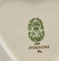 Zsolnay búzavirág mintás bonbonier. Jelzett, hibátlan, 11,5x11,5 cm