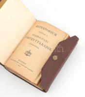 Repertorium Dárday S[ándor] igazságügyi törvénytárából. (Újított kiadás). Kis törvénytár. Bp., 1909,...