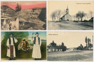 50 db RÉGI használatlan Heves megyei magyar város képeslap Eger környékéről (több Baross nyomda) / 5...