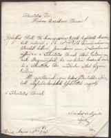 cca 1780-1850 7 darabos levélgyűjtemény magánlevelek, vallomások, stb, Léva, Bicske, stb, magyar nye...