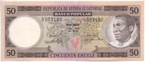 Egyenlítői-Guinea 1975. 50E T:F Equatorial Guinea 1975. 50 Ekuele C:F Krause P#10