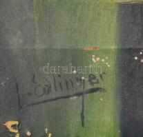 Olvashatatlan (Edlinger?) jelzéssel: Csendélet. Olaj, vászon. Sérült. 21x26 cm