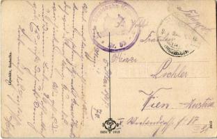 1917 Palics, Palic; Fürdő főbejárat. Lipschitz kiadása / spa, bath, main entrance + "K. k. Staa...