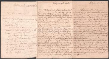 1857-1870 közötti családi levelezés kb 40 db levél