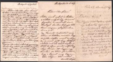 1857-1870 közötti családi levelezés kb 40 db levél
