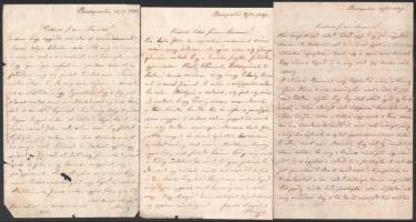 1857-1870 közötti családi levelezés kb 40 db levél