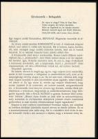 Molnár János: A zsidó kirekesztett? A Szittyakürt melléklete. H.n., é.n., k.n., (20) p. Kiadói tűzöt...