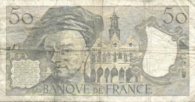 Franciaország 1977. 10Fr + 1988. 50Fr T:II/III,III