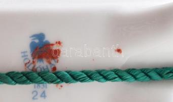 2 db Hollóházi porcelán kulacs. Kézzel festett, jelzett, hibátlan 22,18 cm