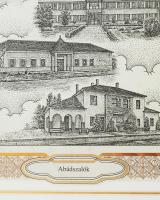 Abádszalók Decobex falióra dísz, festett üveg lapon, 24k arannyal futtatott limitált példányszám, ke...