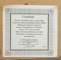 Abádszalók Decobex falióra dísz, festett üveg lapon, 24k arannyal futtatott limitált példányszám, ke...