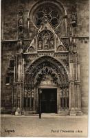 Zagreb, Zágráb; Portal Prvostolne crkve / church, entrance