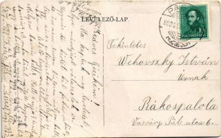 Pásztó, Gróf Almássy (Almásy) kastély. W.L. Bp. 966. Földes A. kiadása (fa)