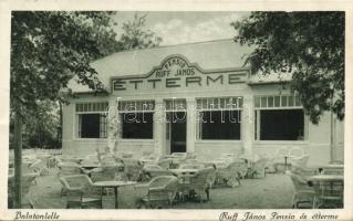 Balatonlelle Ruff János penzió étterme