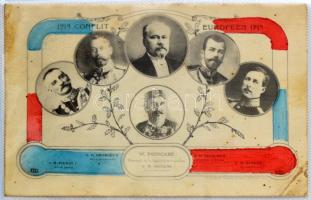 52 db RÉGI orosz képeslap kis albumban, vegyes minőségben: városok, lithok, művészlapok / 52 pre-194...