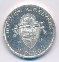 1938. 5P Ag "Szent István" T:XF ph.
Adamo P8.1